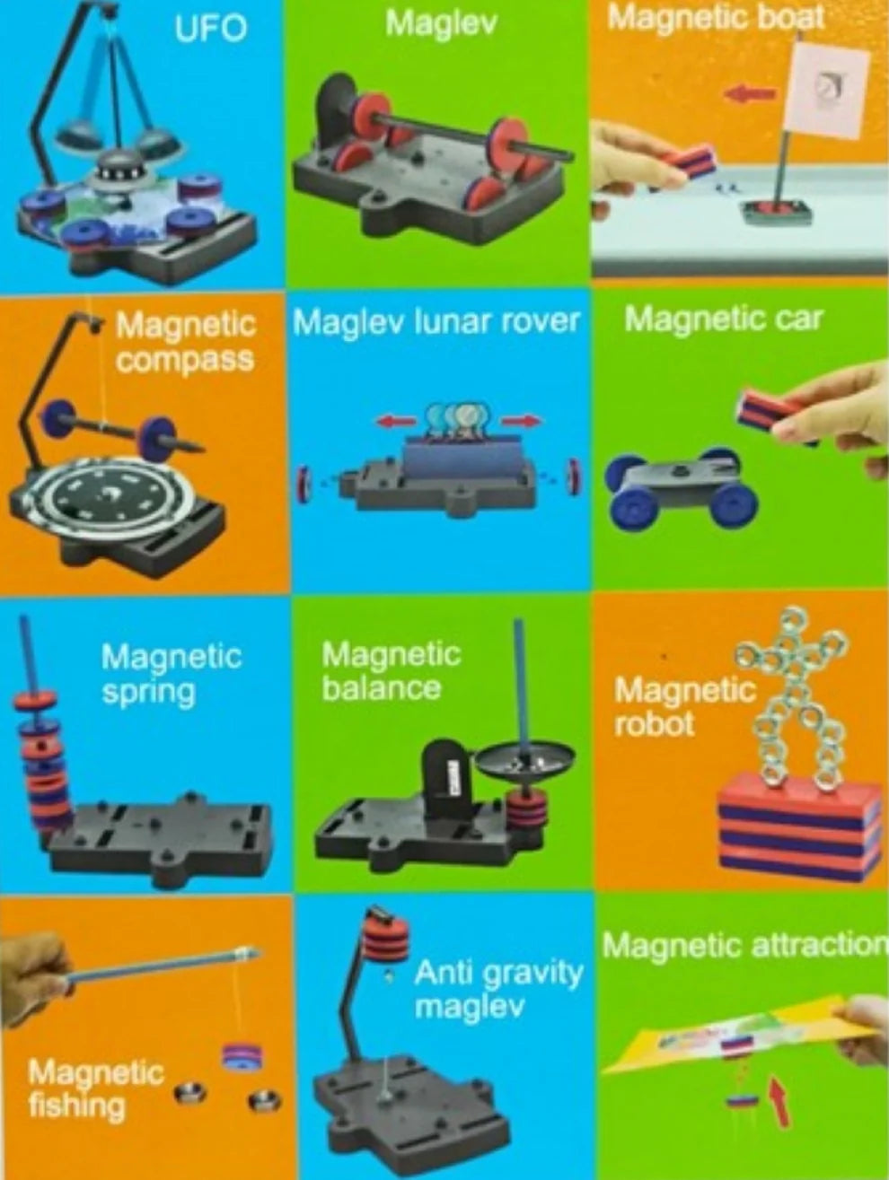 Stem Toy - Magnet Science - 12 in 1 Magnet Games